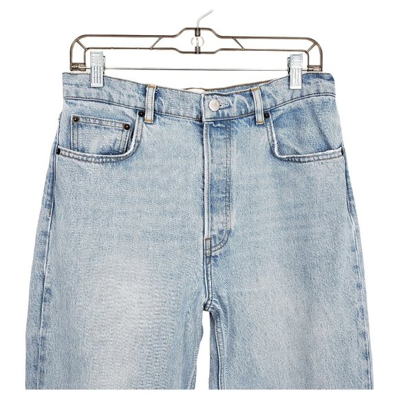 REFORMATION Cynthia Patch High Rise Cropped Jeans 29 - Picture 3 of 12